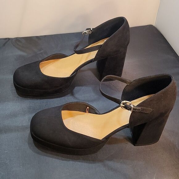 BRAND NEW NINE WEST WOMEN’S CHUNKY HEEL PLATFORM SHOE - Picture 11 of 16